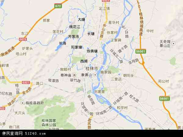 桂林市高清地图 手机无线投屏