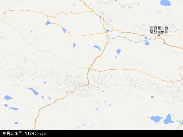 中国青海省海西蒙古族藏族自治州格尔木市地图(卫星地图)图片