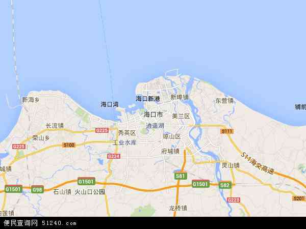 海口市电子地图图片