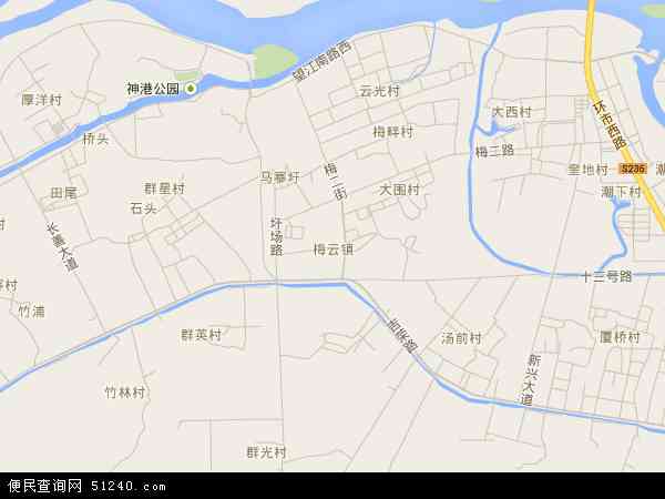 中国广东省揭阳市榕城区梅云地图(卫星地图)图片
