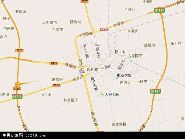 黑龙江省绥化市地图(地图)