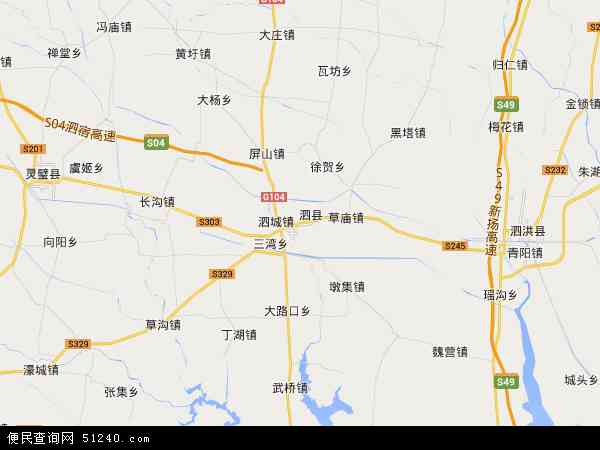中国安徽省宿州市泗县地图(卫星地图)图片