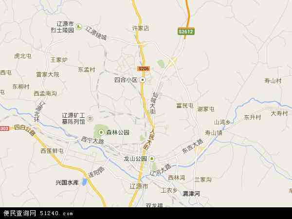 吉林省辽源市西安区地图(地图)