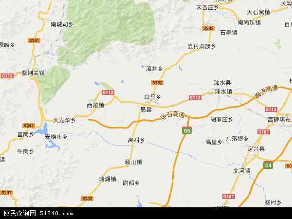 河北省保定市易县地图(地图)