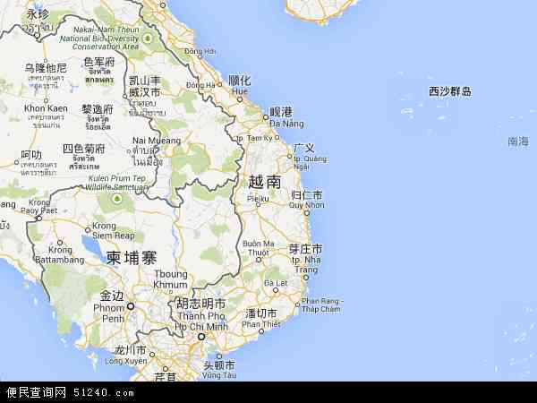 越南地图 - 越南电子地图 - 越南高清地图 - 2018年越南地图图片