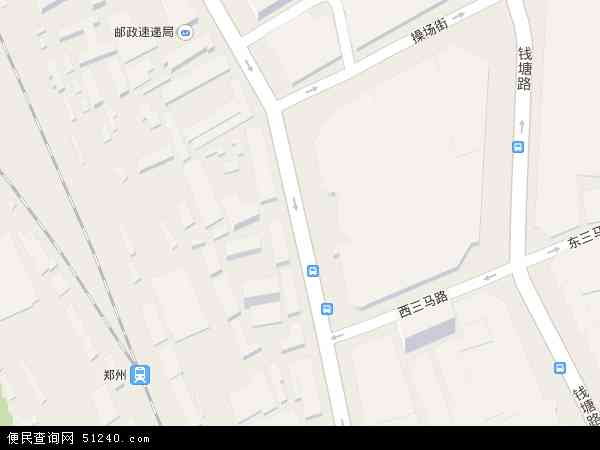 中国河南省郑州市二七区一马路地图(卫星地图)图片