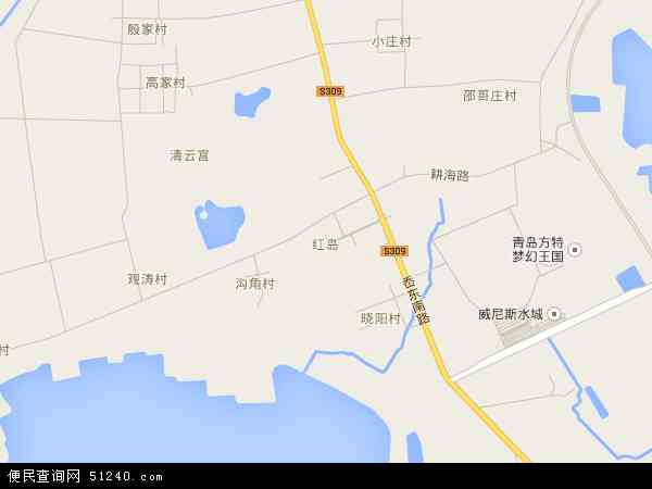 山东省青岛市城阳区红岛地图(地图)