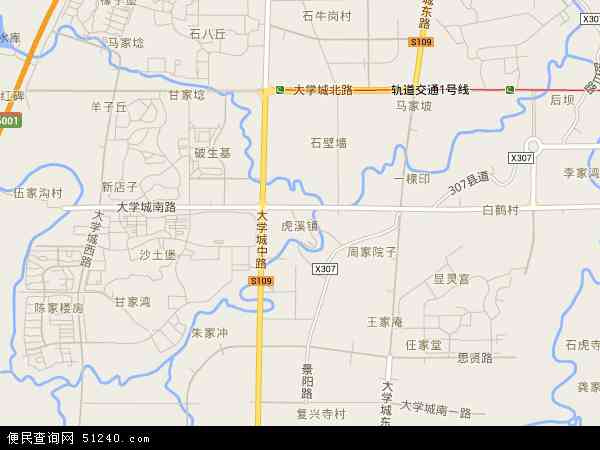 重庆市沙坪坝区虎溪地图(地图)