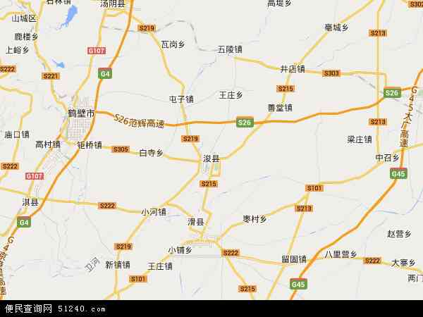 河南省鹤壁市浚县地图(地图)