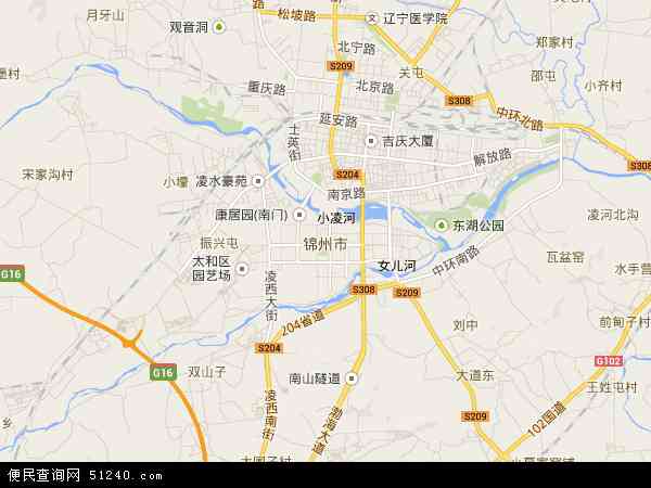 中国辽宁省锦州市地图(卫星地图)