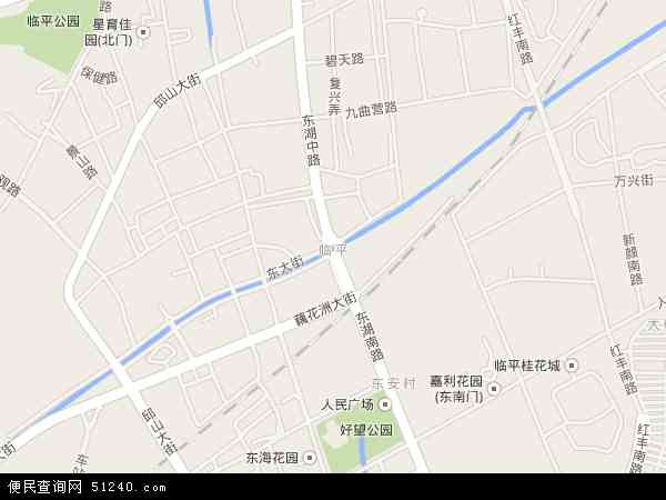 中国浙江省杭州市余杭区临平地图(卫星地图)图片