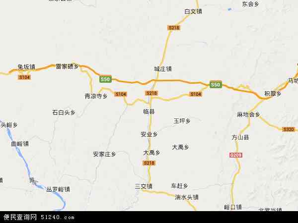 山西省吕梁市 临县地图 ( 地图 )