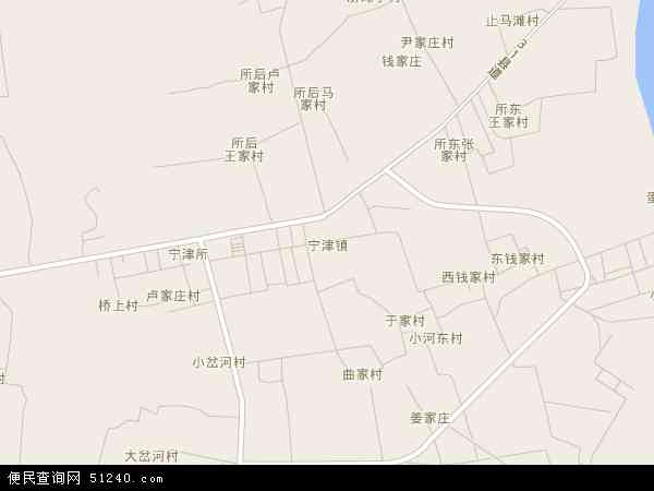 中国山东省威海市荣成市宁津地图(卫星地图)图片