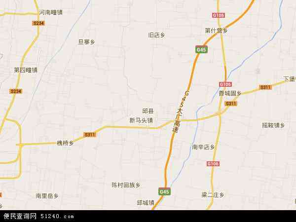 河北省邯郸市邱县地图(地图)