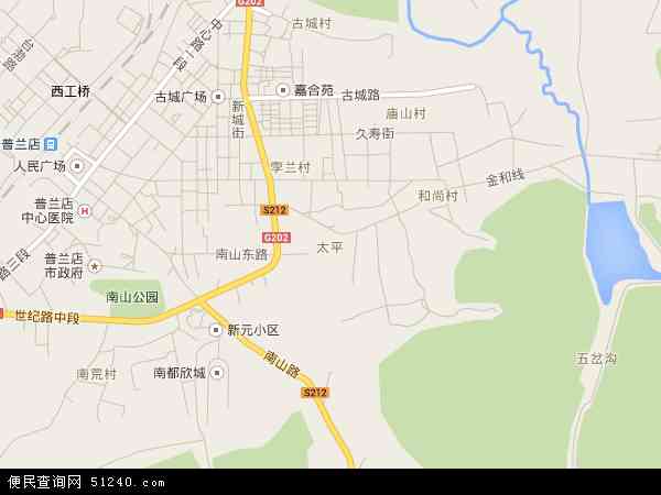 中国辽宁省大连市普兰店市太平地图(卫星地图)