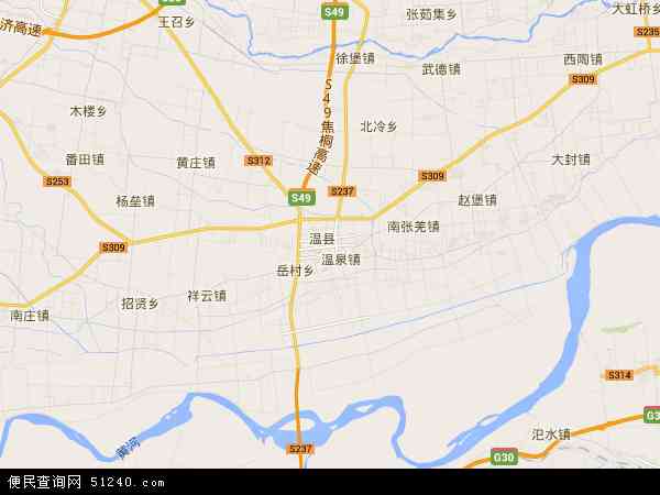 河南省焦作市温县地图(地图)
