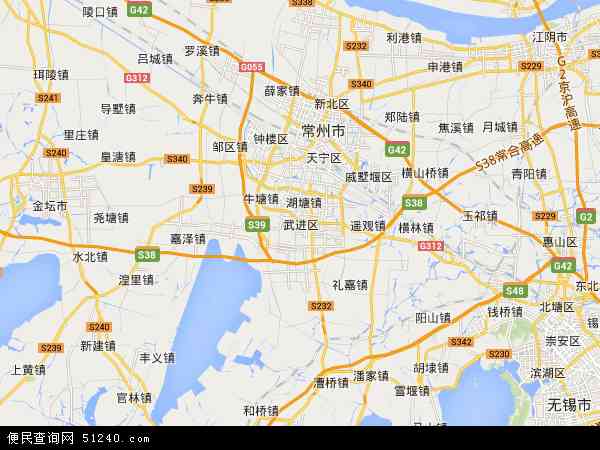 江苏省常州市武进区地图(地图)