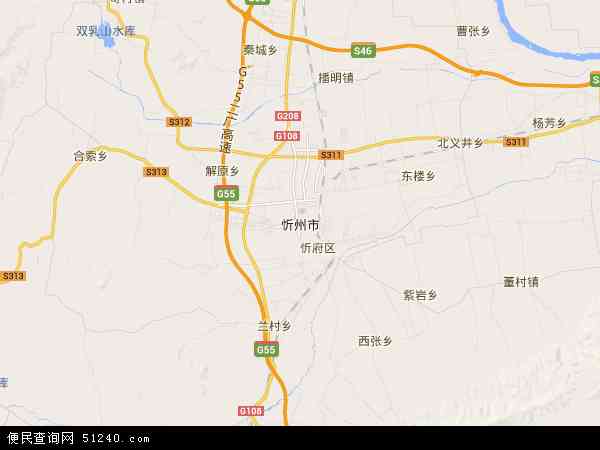 2016忻州市地图高清版,忻州市电子地图,20忻州市地图 忻州市地形图