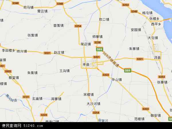 丰县地图 - 丰县卫星地图 - 丰县高清航拍地图 -