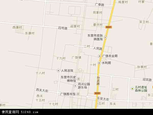 山东省东营市广饶县广饶地图(地图)
