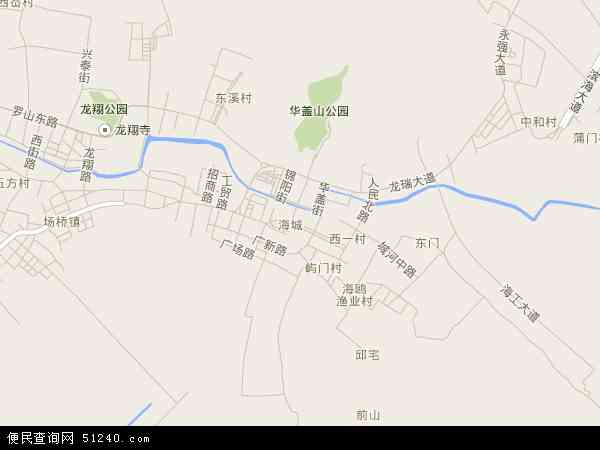 浙江省温州市龙湾区海城地图(地图)