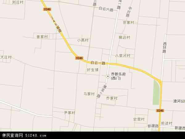 中国山东省滨州市邹平县好生地图(卫星地图)图片
