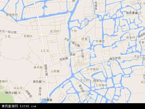 中国浙江省台州市温岭市横峰地图(卫星地图)图片