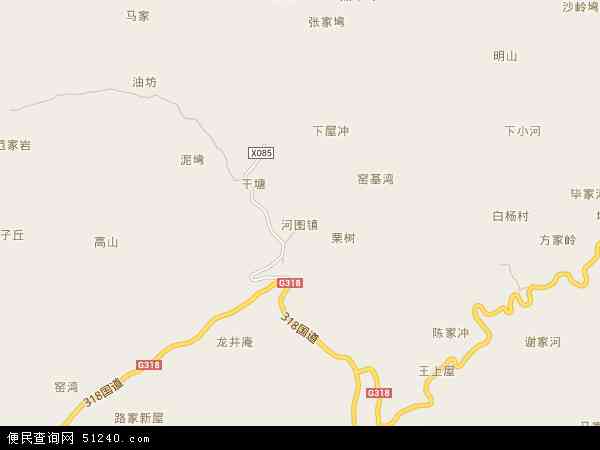 中国 安徽省 安庆市 岳西县 河图镇  河图镇卫星地图 本站收录有:2018图片