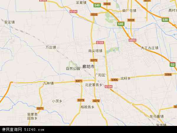 中国河北省廊坊市地图(卫星地图)图片