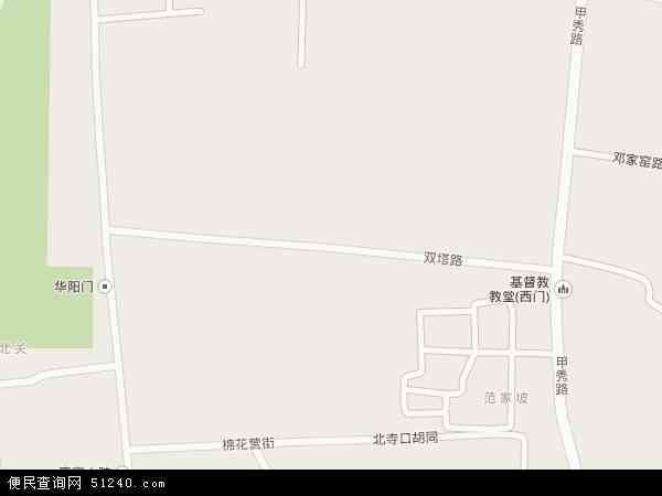 中国河北省保定市涿州市双塔地图(卫星地图)