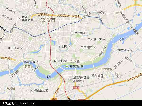 辽宁省沈阳市沈河区地图(地图)