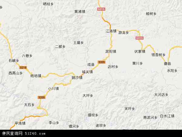 成县地图 - 成县电子地图 - 成县高清地图 - 2018年成县地图图片