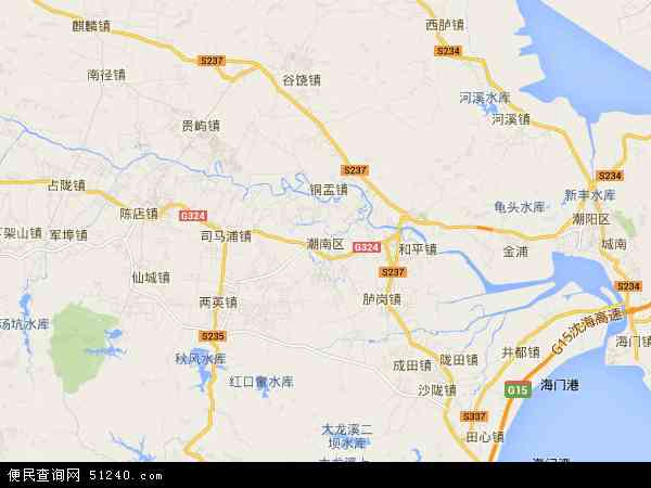 广东省汕头市潮南区地图(地图)