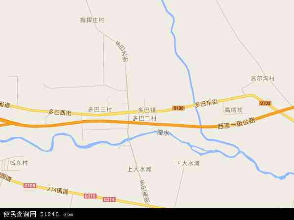 青海省西宁市湟中县多巴镇地图(地图)