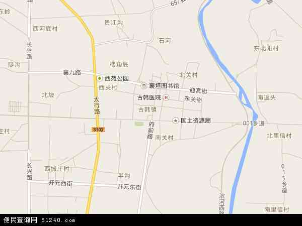中国山西省长治市襄垣县古韩镇地图(卫星地图)图片