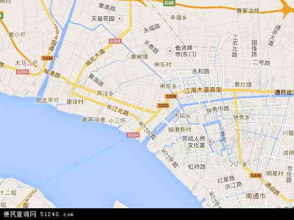 江苏省南通市港闸区地图(地图)