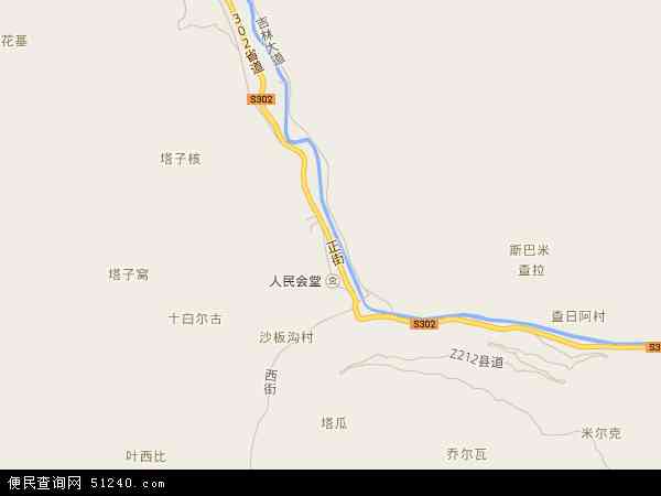 中国四川省阿坝藏族羌族自治州黑水县芦花镇地图(卫星地图)图片