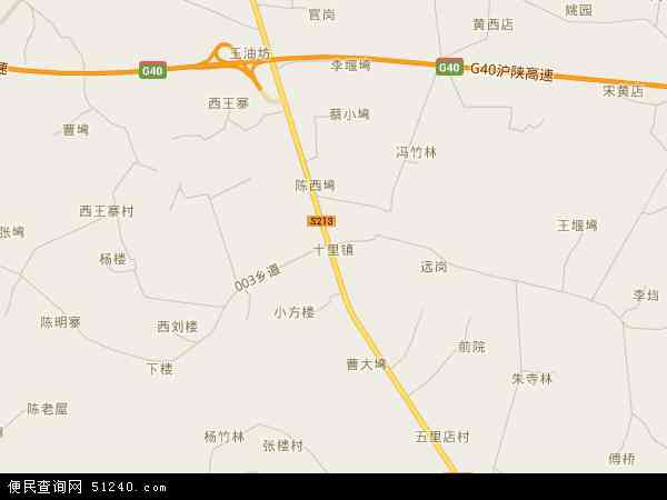 中国河南省信阳市光山县十里镇地图(卫星地图)图片