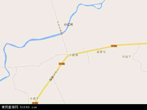 中国 吉林省 四平市 公主岭市 十屋镇  十屋镇卫星地图 本站收录有图片