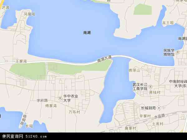 湖北省武汉市洪山区狮子山地图(地图)