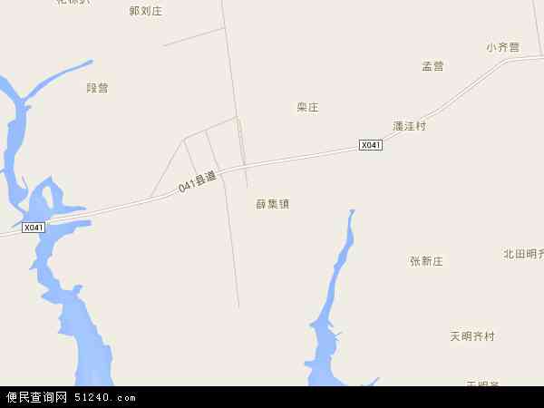 中国湖北省襄阳市老河口市薛集镇地图(卫星地图)图片