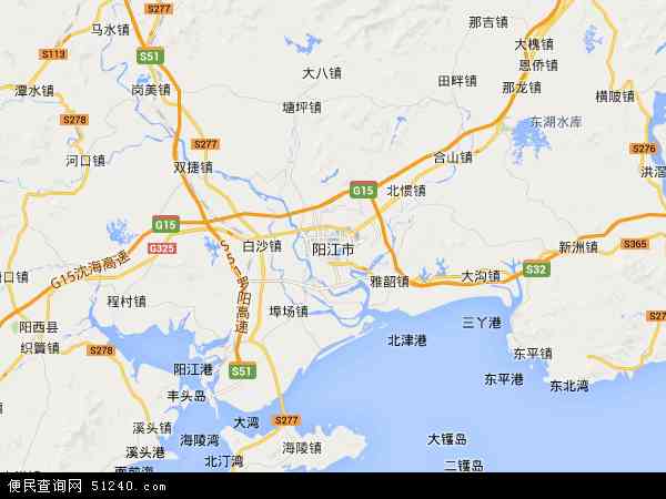 阳江市电子地图;
图片