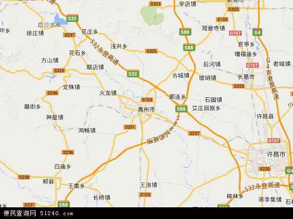 禹州高清地图