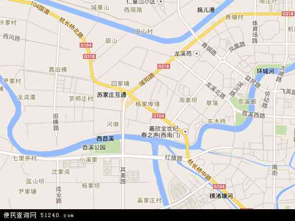 中国浙江省湖州市吴兴区杨家埠地图(卫星地图)图片