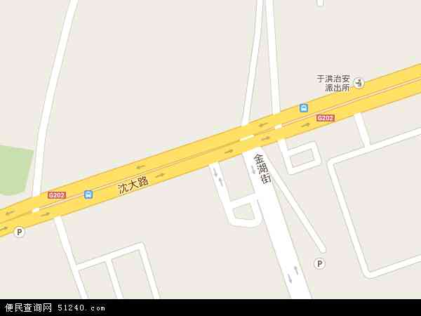 中国辽宁省沈阳市于洪区迎宾路地图(卫星地图)图片