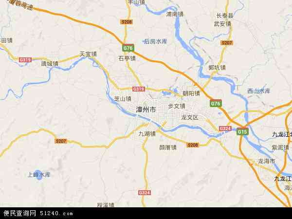 中国福建省漳州市地图()