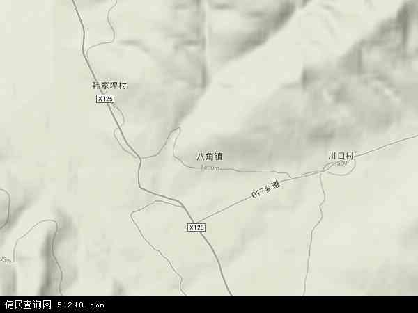 山西省 忻州 市神池县八角镇地图(地图)