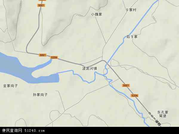 中国吉林省长春市九台市波泥河镇地图(卫星地图)图片