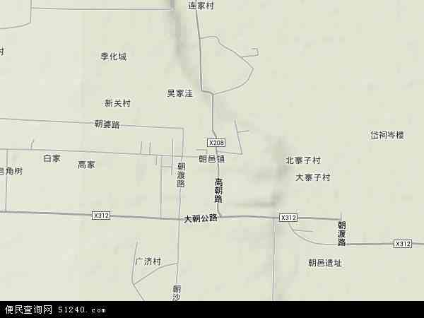 陕西省渭南市大荔县朝邑镇地图(地图)