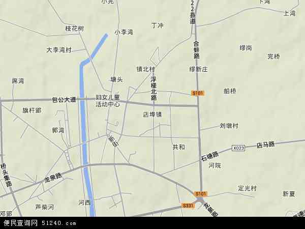 中国安徽省合肥市肥东县店埠镇地图(卫星地图)图片